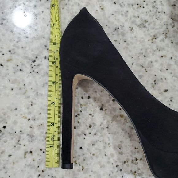 Gianni Bini 9.5 5in Heels Stiletto Black Cassalla Leather Suede Platform, Size 7 - Picture 10 of 10